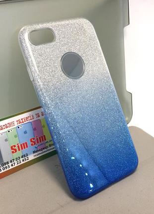 Чохол для iphone 7, 8 se 2020 накладка на бампер захисний силіконовий remax glitter gradient