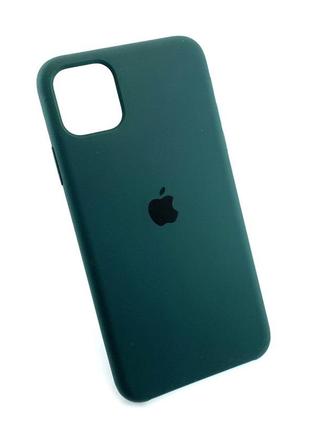 Чехол на iphone 11 pro max накладка бампер противоударный original soft case сине-зеленый