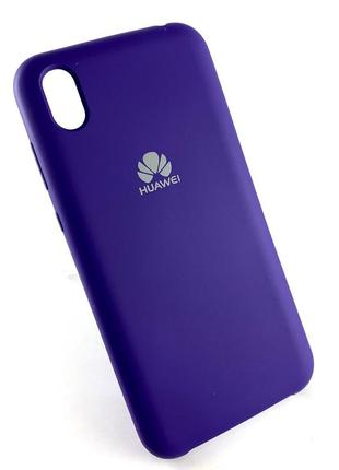 Чохол для huawei y5 2019 накладка силіконовий протиударний silicone cover фіолетовий