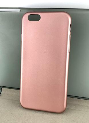 Чехол для iphone 6 6s накладка бампер ipaky frosted rose силіконовий рожевий