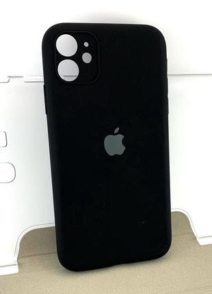 Чехол на iphone 11 накладка бампер original soft touch силиконовый черный