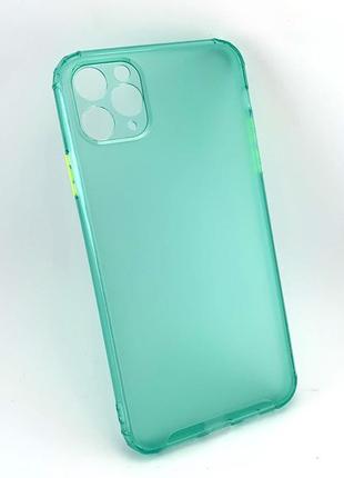 Чохол на iphone 11 pro max накладка silicon case силіконовий зелений