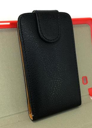 Чехол для nokia lumia 610 флип книжка противоударный черный