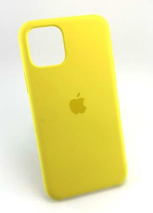 Чехол на iphone 11 pro накладка оригинальный противоударный original soft touch желтый
