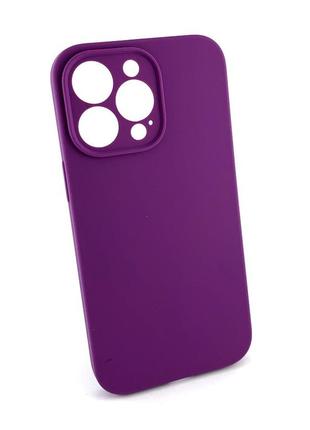 Чехол на iphone 13 pro накладка бампер silicone case full силиконовый original фиолетовый