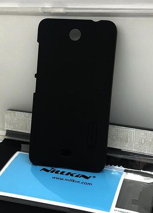 Чехол для microsoft lumia 430 накладка nillkin и пленка черный