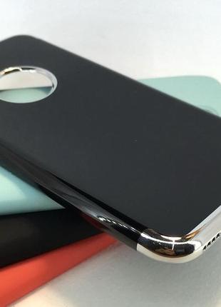 Чехол для iphone 7, 8 se 2020 накладка бампер противоударный силиконовый remax jet black