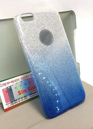 Чохол для iphone 6 plus, 6s plus накладка на бампер захисний силіконовий remax glitter gradient