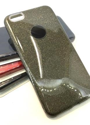 Чохол для iphone 6 plus, 6s plus накладка на бампер захисний силіконовий glitter