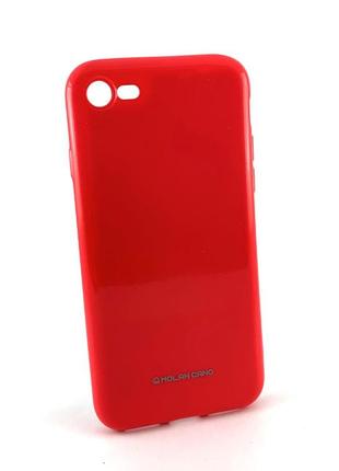 Чохол на iphone 7, 8 se 2020 накладка tpu jelly hot бампер силіконовий червоний