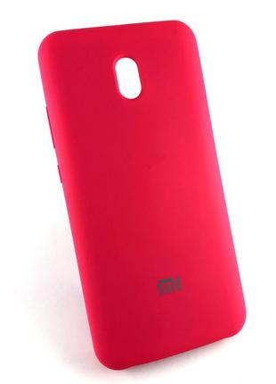 Чехол для xiaomi redmi 8a накладка бампер противоударный silicone cover розовый