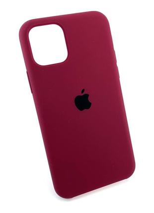 Чехол на iphone 11 pro накладка оригинальный противоударный original soft touch бордовый