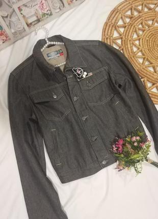 Фирменная качественная джинсовая куртка пиджак котоновый в мужском стиле2 фото