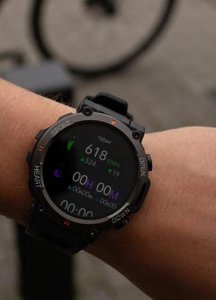 Смарт-годинник smart storm black, чоловічі наручний, багатофункціональний, oled екран, device clock10 фото