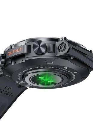 Смарт-годинник smart storm black, чоловічі наручний, багатофункціональний, oled екран, device clock9 фото