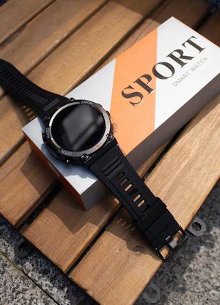 Смарт-годинник smart storm black, чоловічі наручний, багатофункціональний, oled екран, device clock4 фото