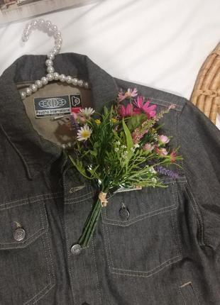 Фирменная качественная джинсовая куртка пиджак котоновый в мужском стиле5 фото