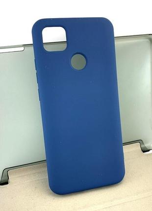 Чехол на Xiaomi redmi note 8t, redmi 10a накладка бампер силиконовий silicone case синій
