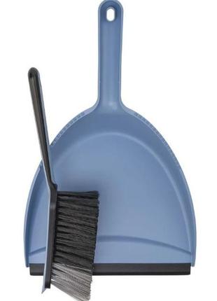 Комплект савок и щетка, цвет голубой