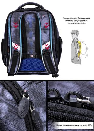 Рюкзак  шкільний для хлопців skyname r4-416 || дитячий рюкзак для школи8 фото