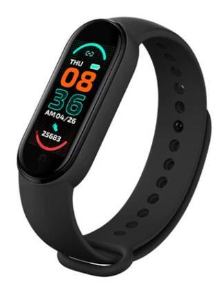 Smart band м6 фітнес-браслет фітнес-трекер смартчаси m6  чорний