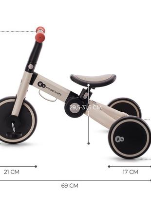 Триколісний велосипед 3 в 1 kinderkraft 4trike silver grey (kr4tri22gry0000)10 фото