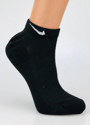 Шкарпетки жіночі короткі літні сітка luxe 23-25 розмір (36-40 взуття) спорт малюнок 2 чорний7 фото