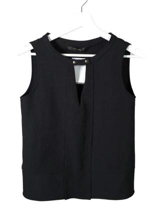 Топ офісна блуза без рукавів zara стиль смарт кежуал діловий стиль smart casual