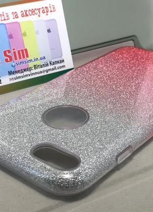 Чехол для iphone 7, 8 se 2020 накладка бампер противоударный силиконовый remax glitter gradient