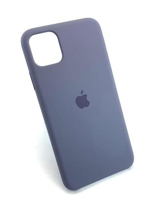 Чехол на iphone 11 pro max накладка бампер противоударный original soft case серо-синий