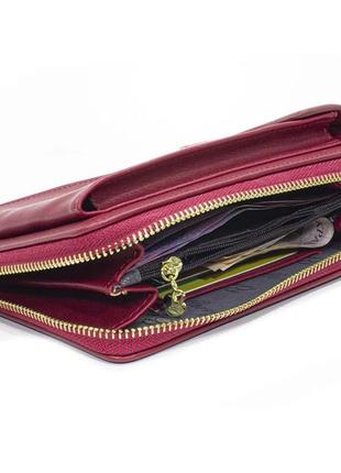 Жіночий гаманець baellerry n8591 red сумка-клатч для телефону грошей банківських карток