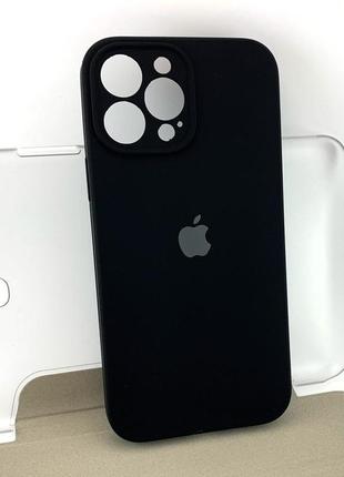 Чехол на iphone 13 pro max накладка бампер silicone case full силиконовый original черный