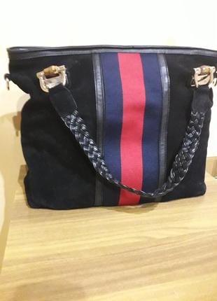 Замшева Сумка шоппер