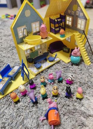 Домик свинка пеппа+ набір друзів оригінал