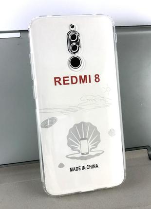 Чохол для xiaomi redmi 8 накладка силіконовий протиударний ou transparent