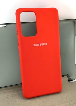 Чохол на samsung a72, a725 4g накладка бампер silicone case силікон червоний