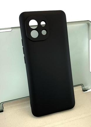 Чохол для xiaomi mi 11 накладка на бампер soft case full силіконовий чорний black