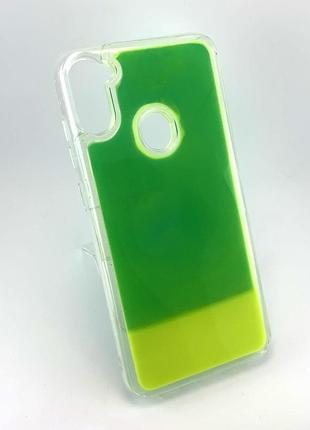 Чохол накладка для samsung a11, a115, samsung m11, m115 накладка 3d aqua color sand захисний силіконовий