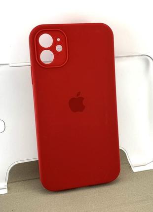Чехол на iphone 11 накладка бампер original soft touch силиконовый красный