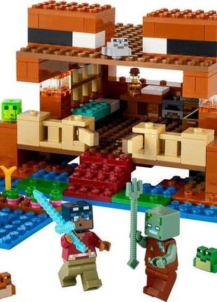 Конструктор lego minecraft будинок у формі жаби 400 деталей (21256)4 фото