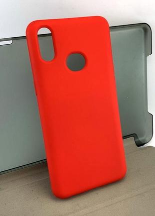 Чехол для samsung a10s, a107 накладка бампер противоударный avantis silicone case силиконовый красный