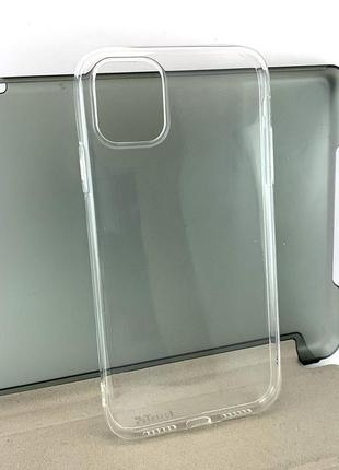 Чехол на iphone 11 накладка бампер силиконовый ultra thin прозрачный глянц