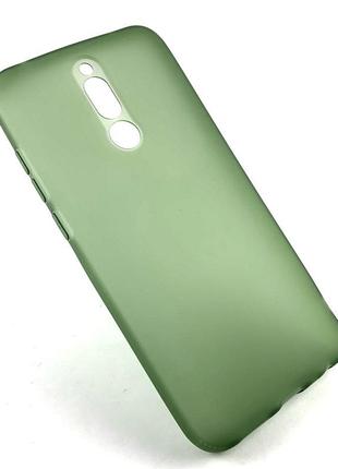Чехол для xiaomi redmi 8 накладка силиконовый противоударный latex  зеленый