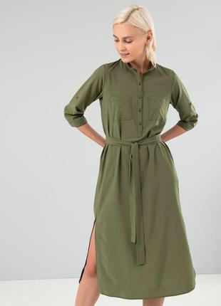 Оливкова легка літня сукня від українського бренду ctrl