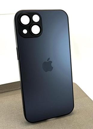 Чехол на iphone 13 ag glass matte tpu+glass с защитой камеры накладка бампер черный