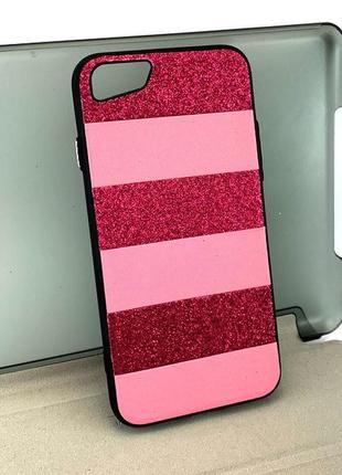 Чехол для iphone 6 6s накладка бампер противоударный hoco shine розовый