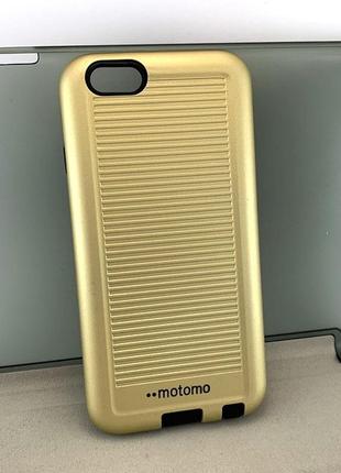 Чохол для iphone 6, iphone 6s накладка на бампер motomo захисний силіконовий пластик золотий