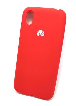 Чохол для huawei y5 2019 накладка силіконовий протиударний silicone cover червоний