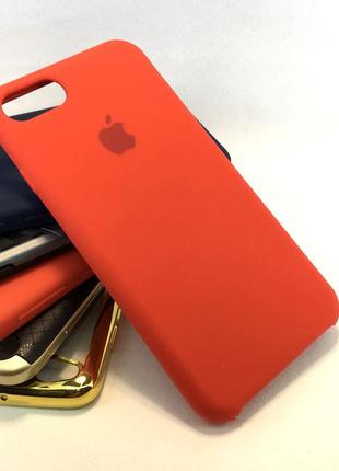 Чехол для iphone 7, 8 se 2020 накладка бампер противоударный силиконовый original soft красный