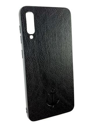 Чехол накладка для samsung a30s a307, a50 a505 бампер противоударный  magnetic leather черный